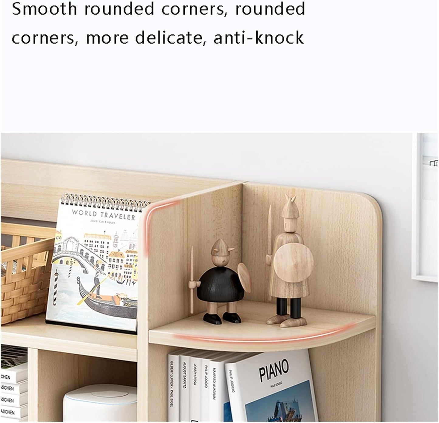 Bookshelf Industrial Bookshelf Narrow Modern Wood Bookcase Small Storage Shelf Unit with Frame for Home Office Bookcase Storage Rack