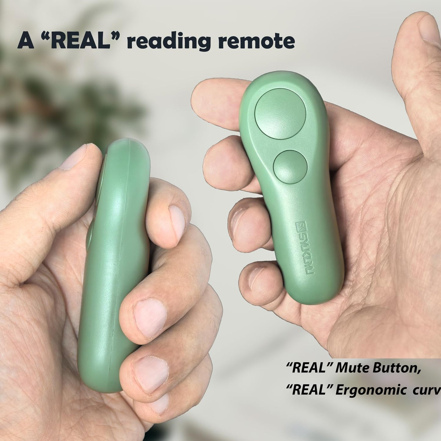 SK SYUKUYU RF Remote Control Page Turner for Kindle Reading Ipad Surface Comics, iPhone Android Tablets Reading Novels Taking Photos(Green)