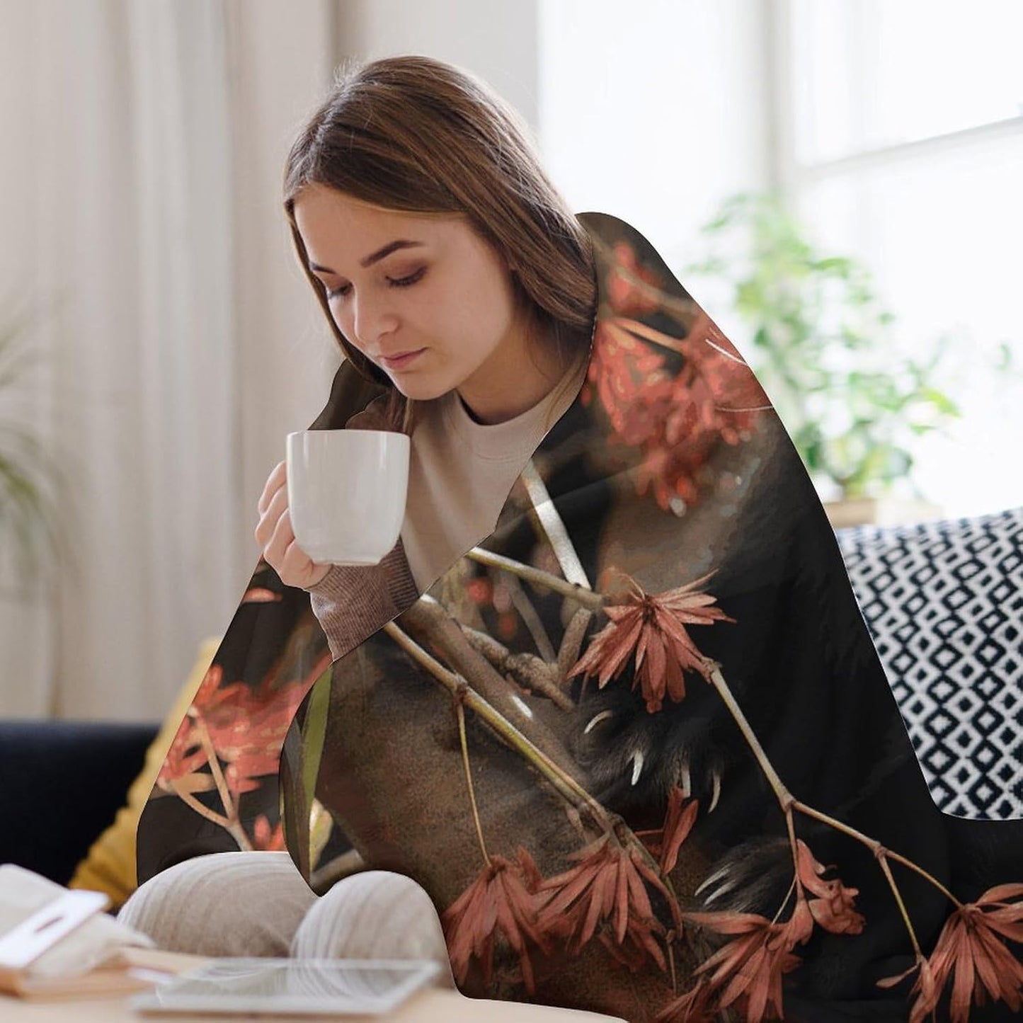 Red Pandas Blanket Super Soft Lightweight Throw Blanket Cute Cozy Warm Bed Blanket Decorative Fuzzy Blanket All-Season Home Decor Gift for Sofa Couch Living Room 40"*50" （100 * 130cm）