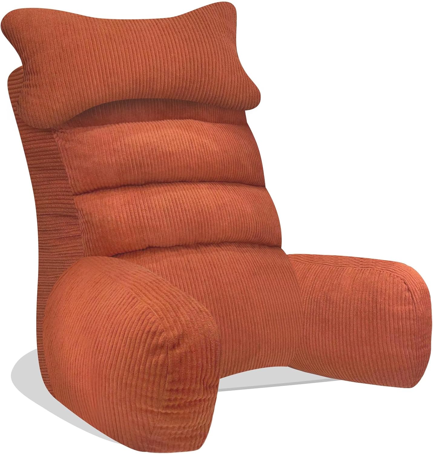 YDCEULARDOH Reading Pillow for Bed Adult – Large Bed Pillow with Arms, Supportive Back Pillow for Sitting Up in Bed for Reading, Watching TV, or Gaming