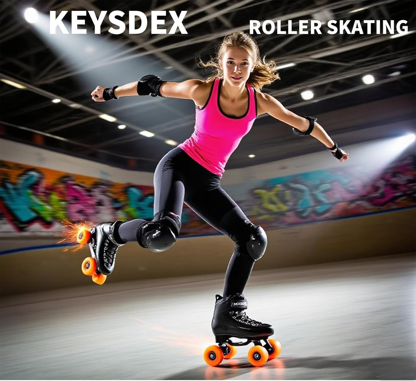 Adult/Kids 6 in 1 Protective Gear Set,Breathable Comfortable PP Shell EVA Cushion Knee Elbow Wrist Pads, Adjustable Fit for Skate&Skateboarding Cycling Roller Skating Snowboarding BMX Bike