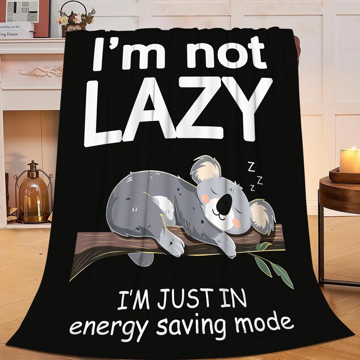 Koala Blanket Koala Throw Blanket Soft Cozy Warm Fuzzy Fleece Lightweight Plush Merch Animals Decor Gifts Lover for Man Woman Boy Girl Couch Bedding Sofa 50"X40"