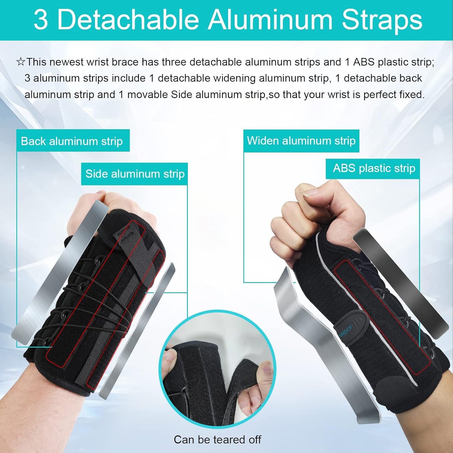 bestlife Unisex Universal Wrist Lacer Wrist Brace for Carpal Tunnel Syndrome & De Quervain’s Syndrome,Adjustable Night Wrist Support Brace with Splints Right Hand For Women & Men,Great for Wrist Pain,Sprain,Sports Injuries,Joint Instability,Arthritis,Wris