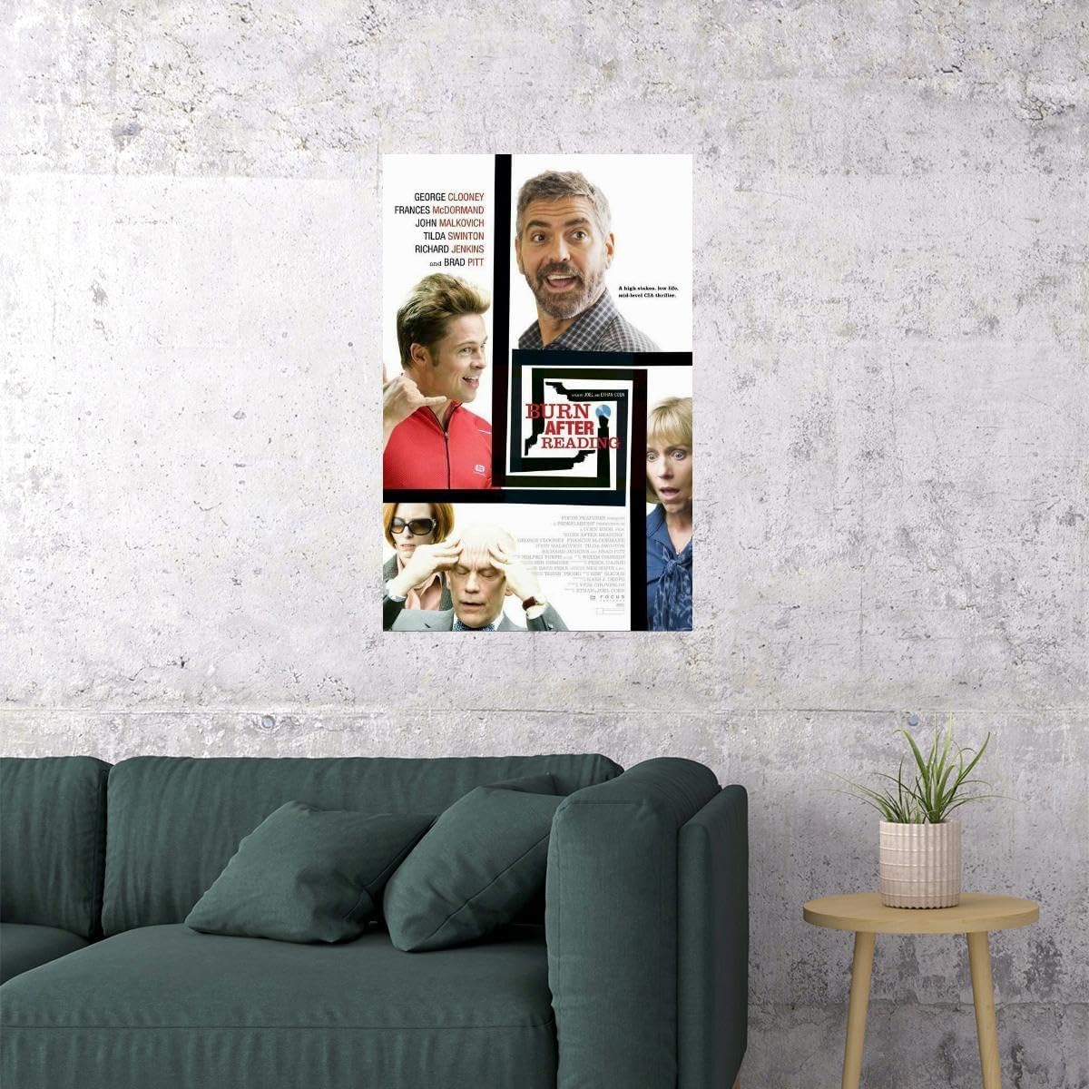 Frankly Good Burn After Reading Movie 2008 Wall Art Print Movie Night Room Decor 24x36 Poster