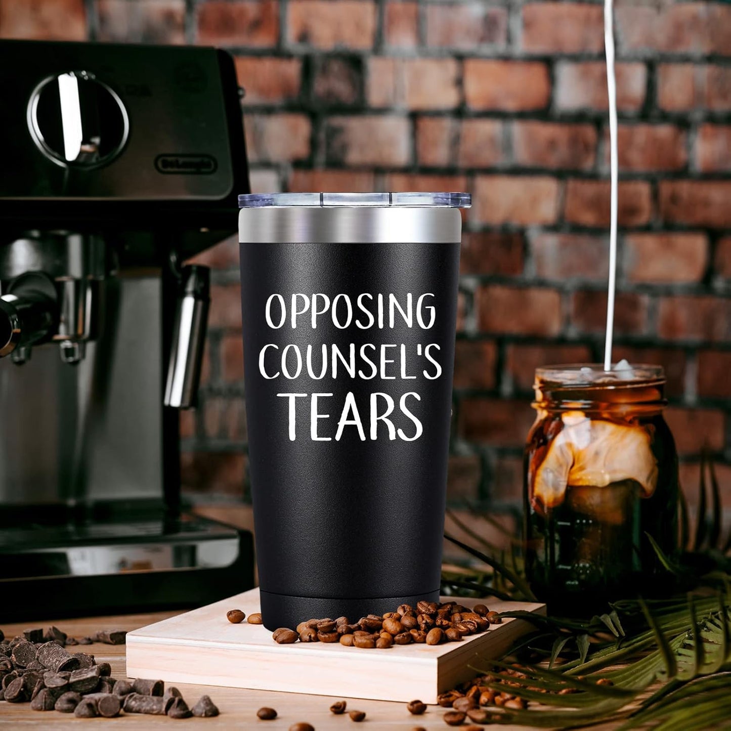 SpenMeta Lawyer Gifts for Men - Opposing Counsels Tears - Funny Defense Attorney Court Cup - Lawyers Graduate Law Student Graduation, Birthday, Christmas Gifts, 20oz Lawyer Tumbler