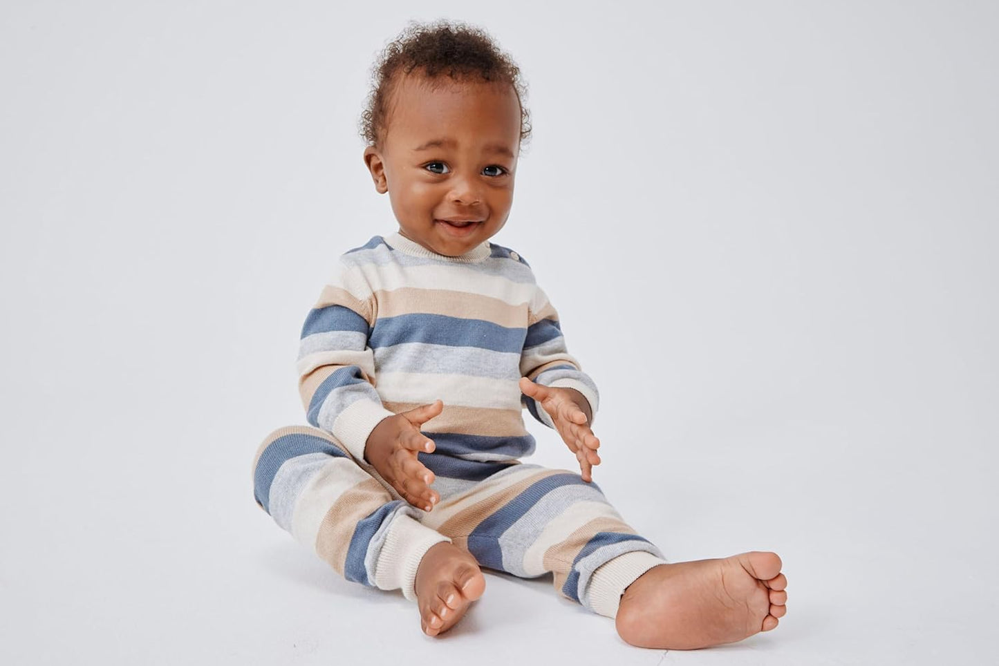 The Children's Place Baby Boys' And Newborn Long Sleeve Sweater and Pants, 2 Piece Playwear Set