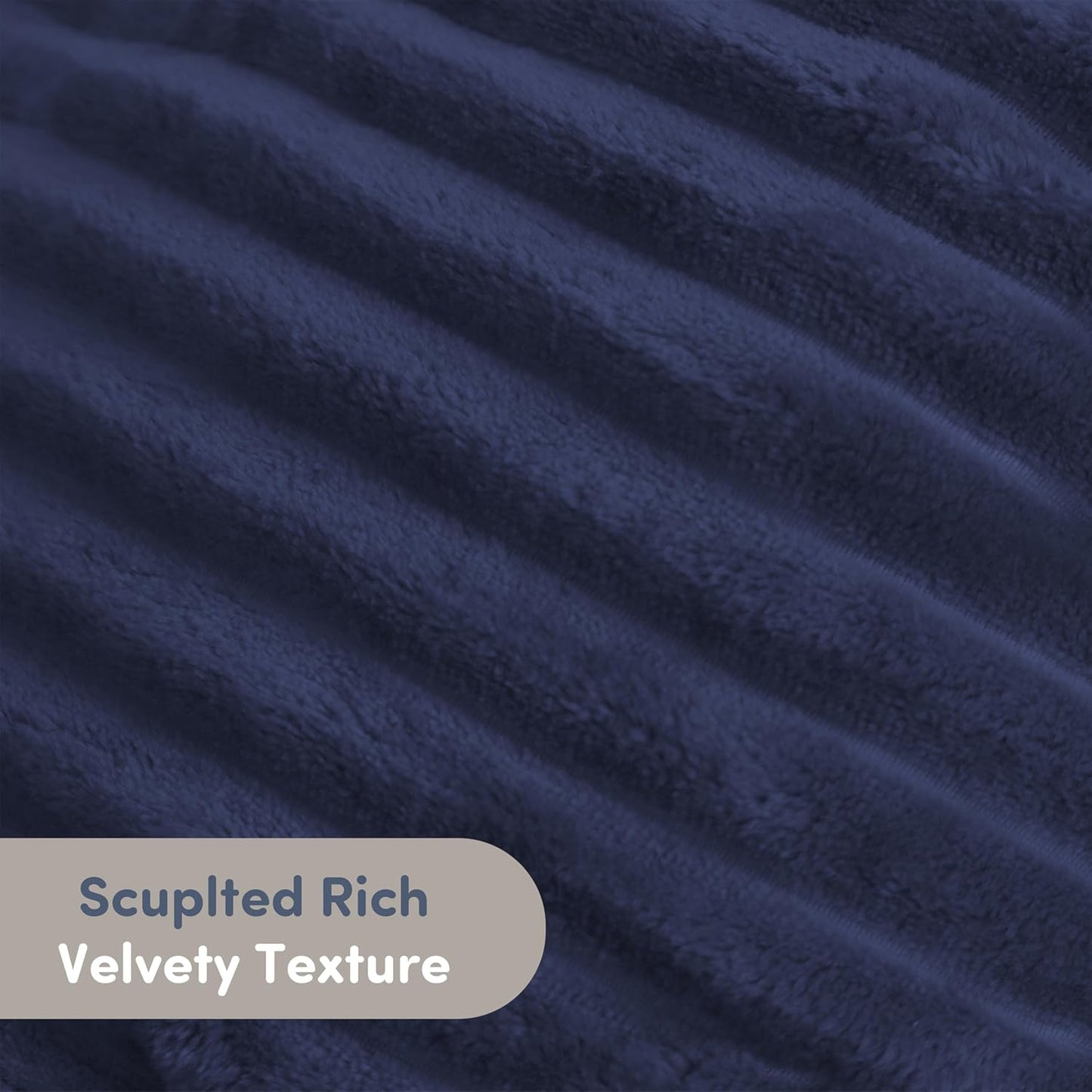 Nestl Reading Pillow for Kids & Teens with Shredded Memory Foam, Luxe Cut Plush Backrest Pillows for Reading and Gaming, for use on Couch, Bed, Floor, Adjustable Support with Washable Cover Navy Blue