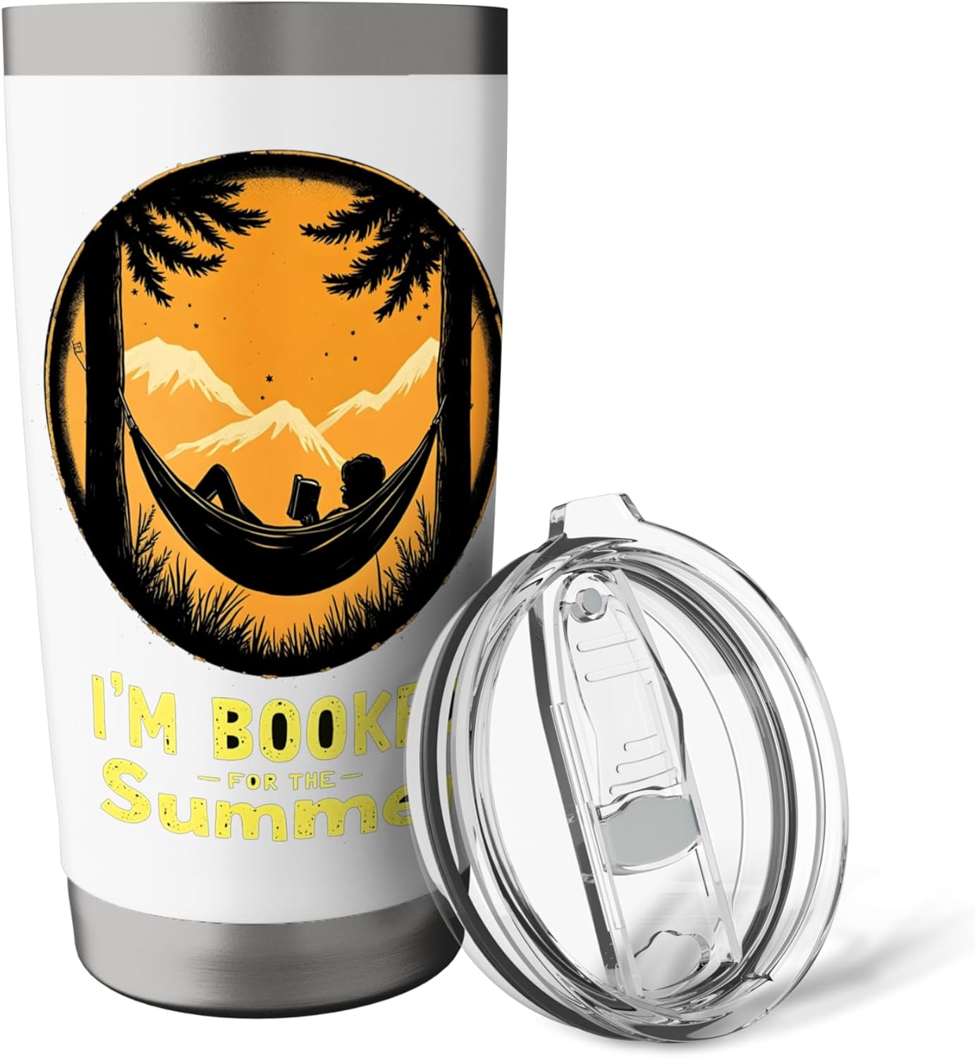 I'm Booked for the Summer Relaxing in Nature Reading Stainless Steel Insulated Tumbler