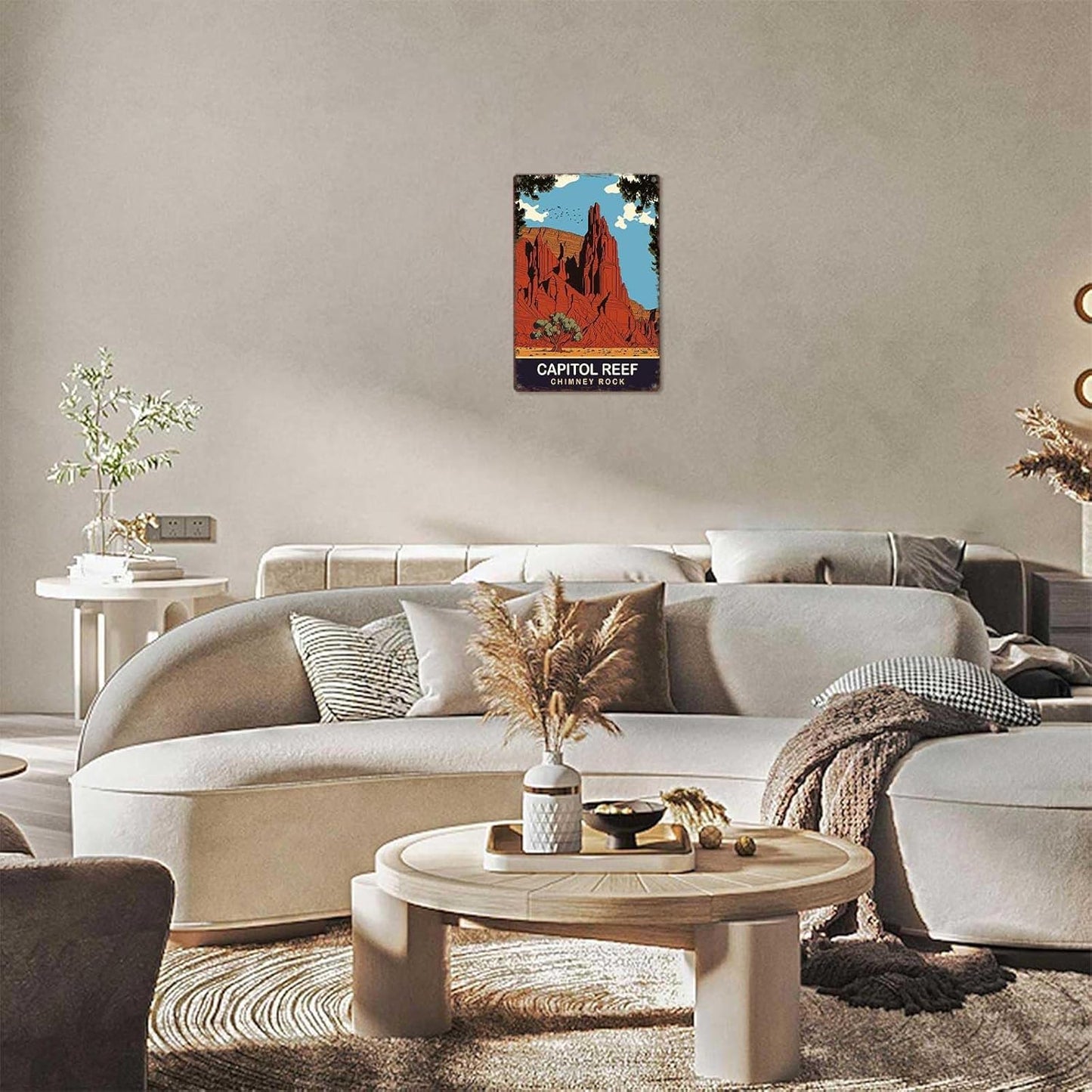 Vintage Metal Tin Sign Capital Reef National Park Poster-Wall Art Decor for Home Room Office Dorm Decor 8X12inch