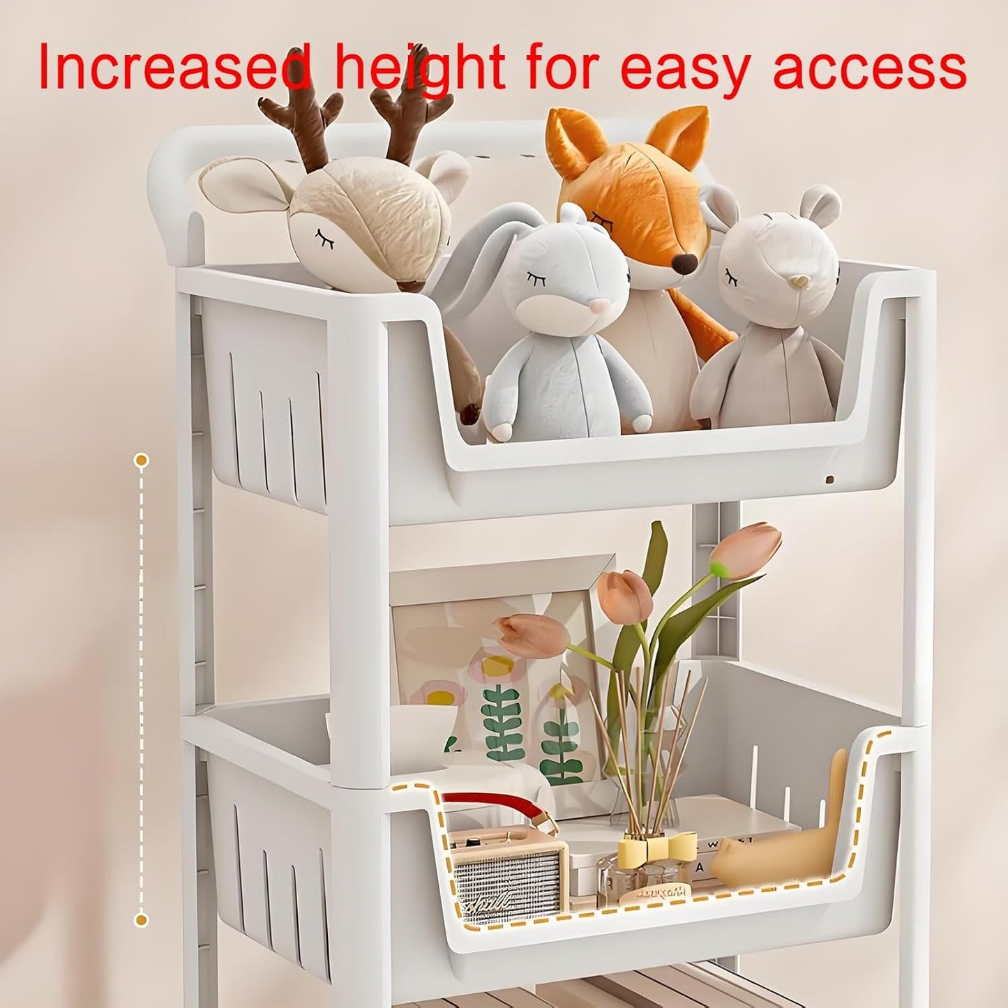 Display cabinet,rotating book shelf,unique bookshelf,horizontal bookshelf,corner bookshelf with storage,room decor,Suitable for living room, bedroom, study, living room corner, office French(42x28x72c