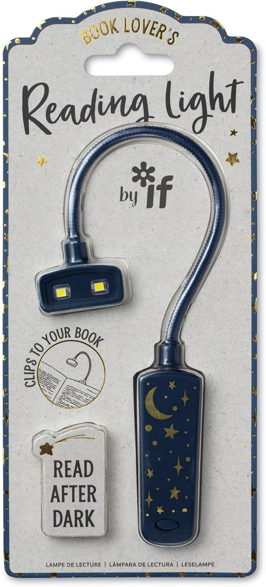IF Compact Book Light - Moon & Stars, Dark Blue/Gold