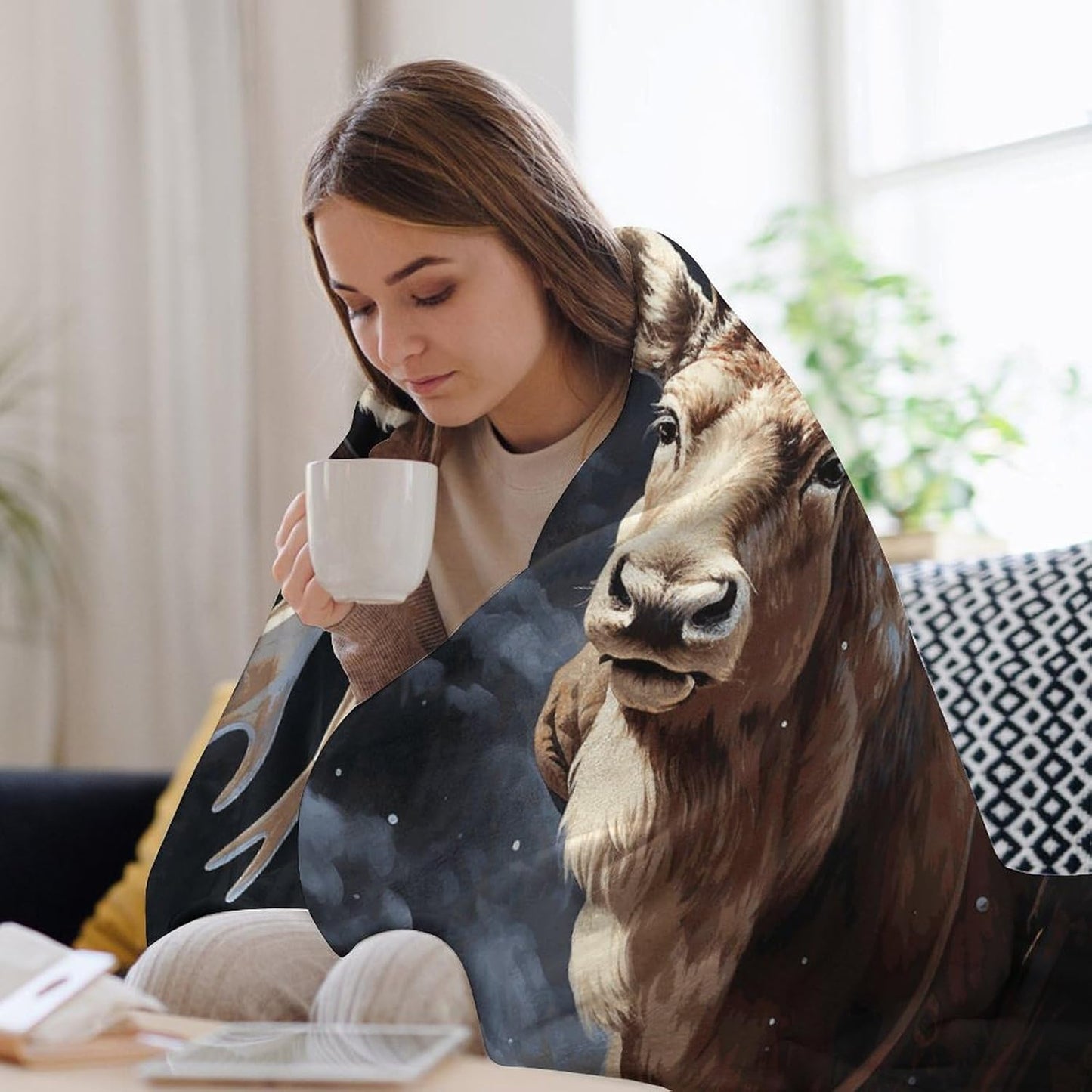 Santa Claus and Deer Elk Throw Blanket for Couch Super Soft Warm Lightweight Throw Blankets Cozy Flannel Bed Blanket Cute Decorative Blankets for All Seasons Home Decor Gift 30"*40"（76 * 100cm）