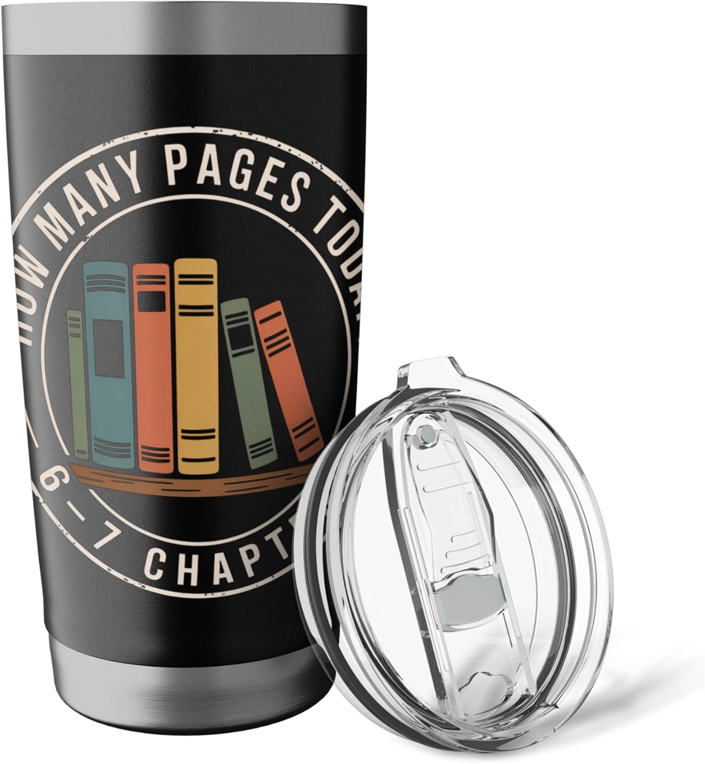 How Many Pages Today 67 Chapters Stainless Steel Insulated Tumbler