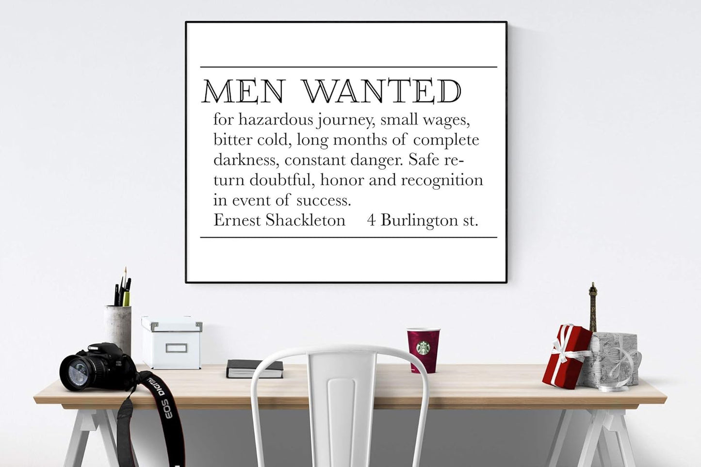 Ernest Shackleton Expedition Help Wanted Advertisement | Vintage Art Print (8x10)