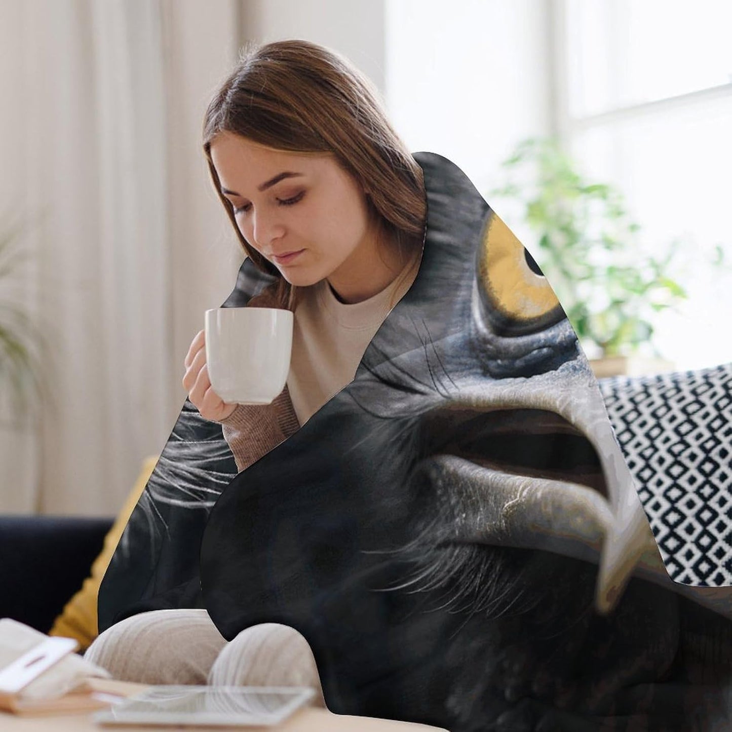 Emu Throw Blanket for Couch Super Soft Warm Lightweight Throw Blankets Cozy Flannel Bed Blanket Cute Decorative Blankets for All Seasons Home Decor Gift 60"*80"（150 * 200cm）