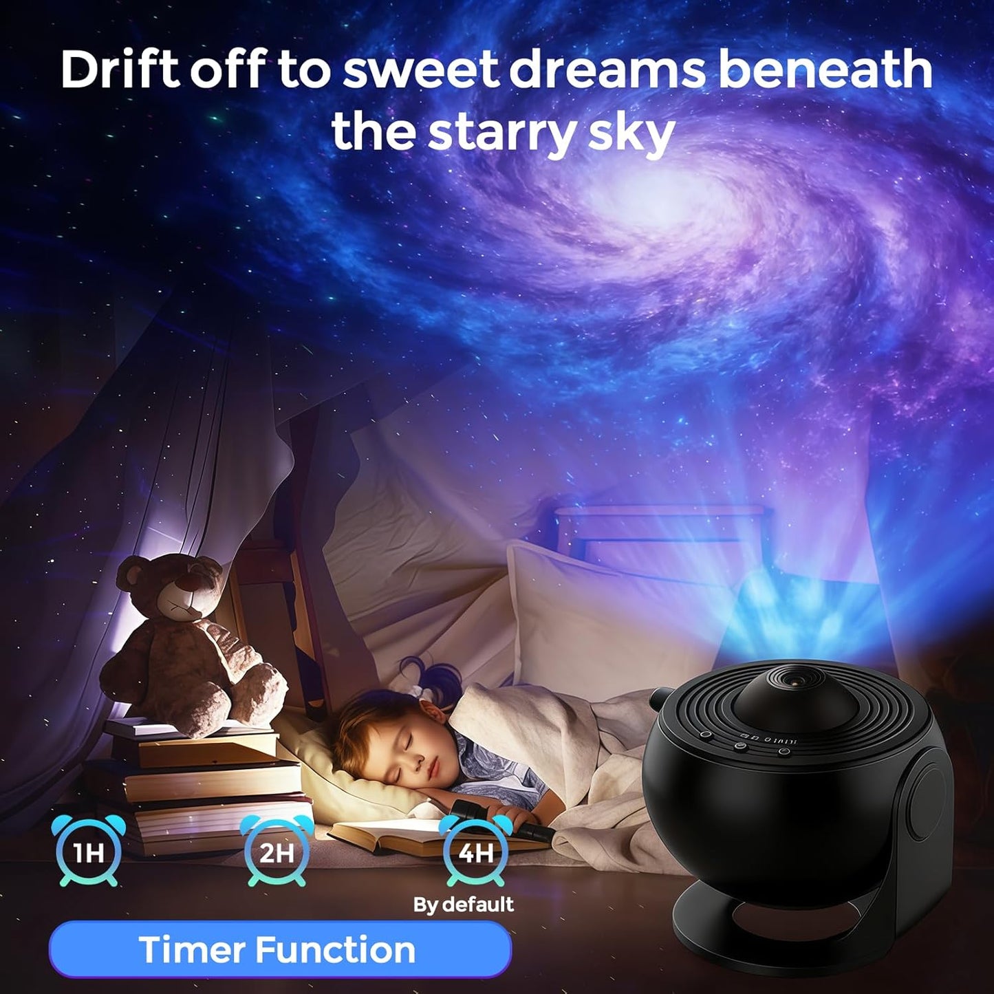 Planetarium Projector-13 in 1 Star Projector Galaxy Light，LED Space Galaxy Lamp Ceiling Projector Room Decor for Adults Kids (Black)