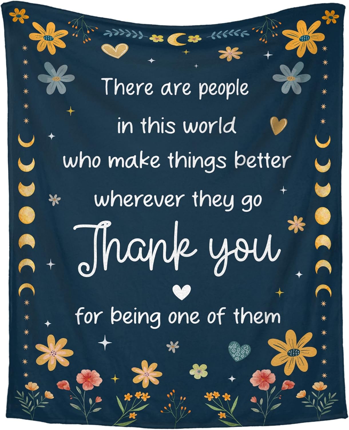 Thank You Gifts for Women - Soft Fleece Throw Blanket 60x80 in - Birthday Inspirational Retirement Gifts for Friend Coworkers Employee Nurses, Teacher Appreciation Gift Ideas