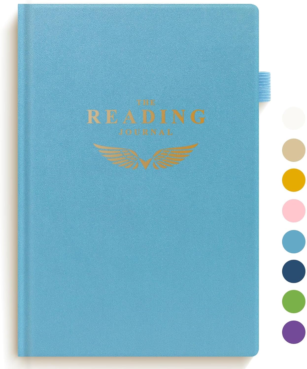 Reading Journal - Elegant Book Journal Reading Log for Reviews and Progress Tracking - Thoughtful Gift for Books Lovers & Readers - 110 Book Reviews (Ocean Blue)