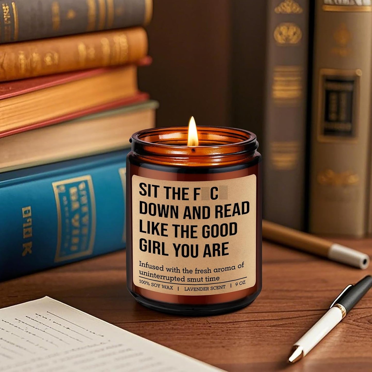 GSPY Candle - Reading Gifts for Book Lovers Women - Bookish Decor, Dark Romance Readers, Book Lover Gifts for Women - Funny Mothers Day, Birthday Present for People Who Like to Read, Bookworm, Nerd
