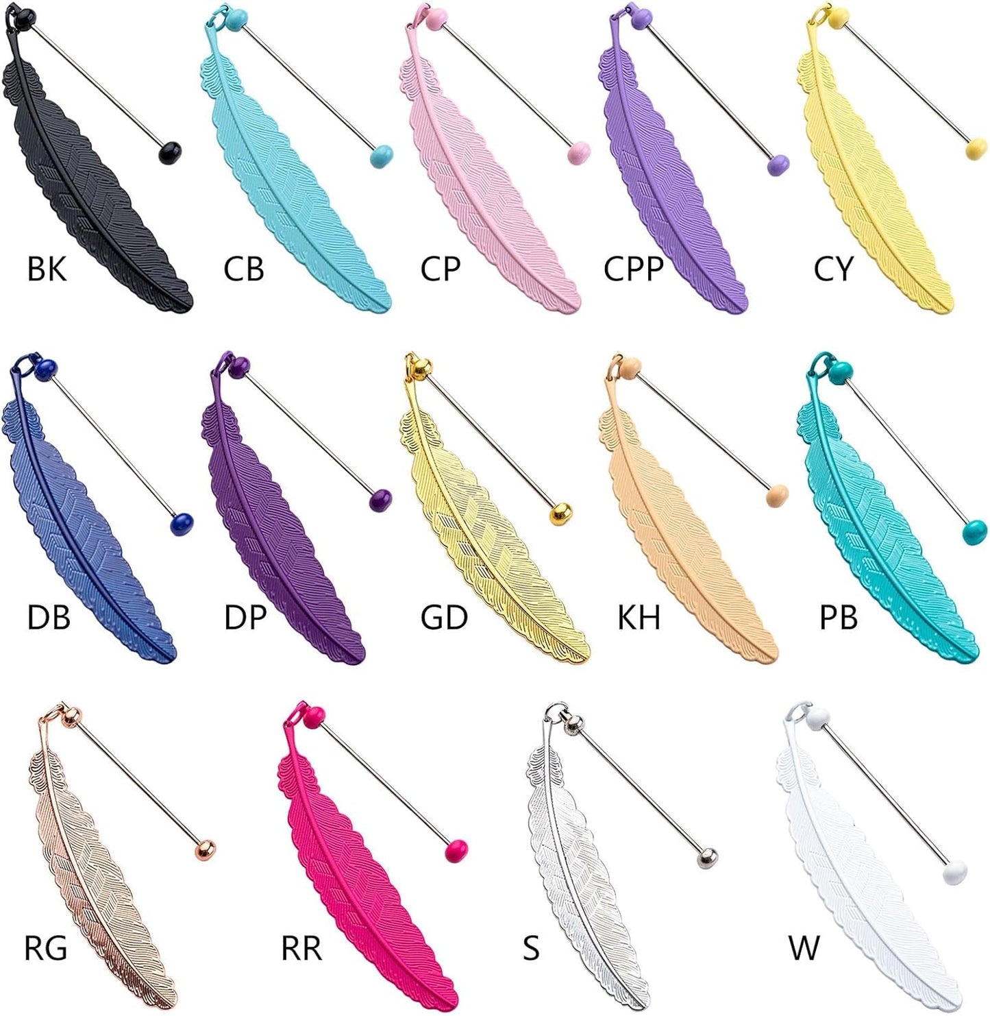 Beadable Bookmarks Metal Book Page Holder with Pendant Reading Book Lover Reader