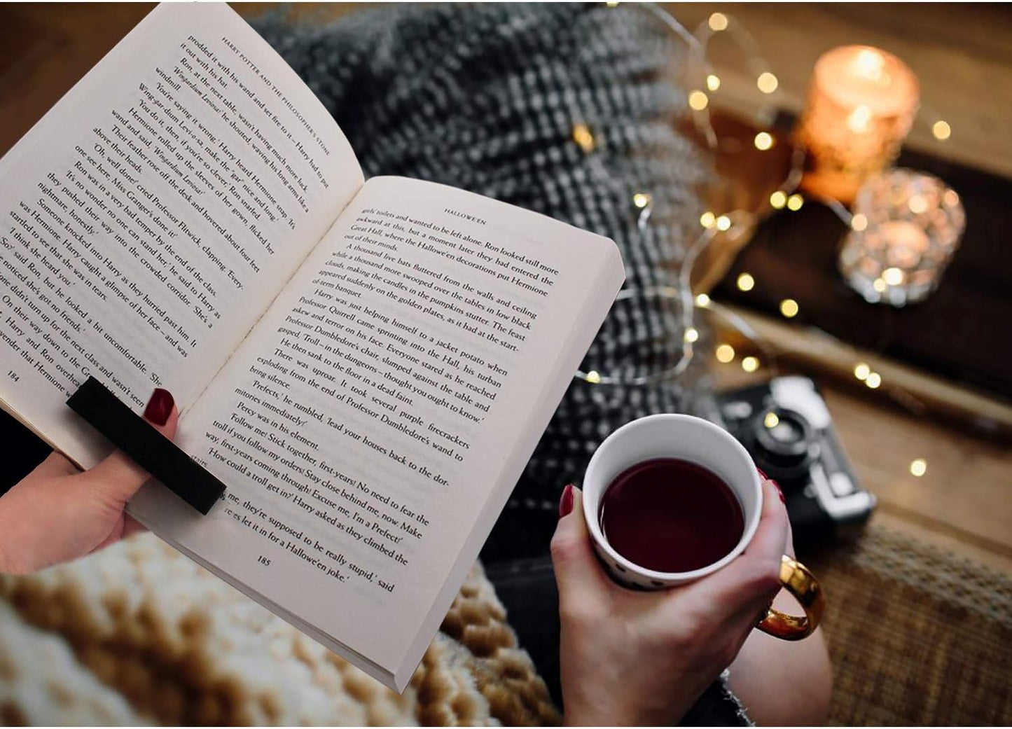 Soft Book Page Holder No Thumb Fatigue Thumb Bookmark Page Holders for Readers, Book Lovers,Bookworms,Teachers, and Literary Presents (Small-0.86'')