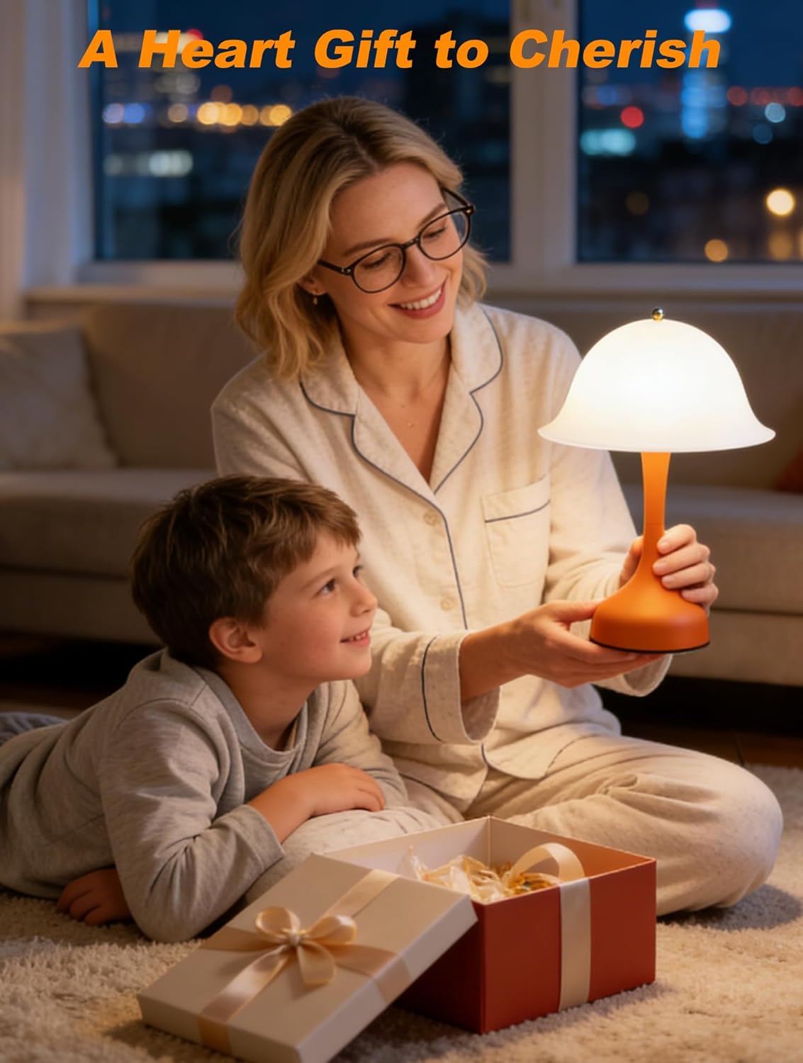 Rechargeable Table Lamp,LED Desk Lamps Cordless Reading Light,3-Way Stepless Dimmable Touch Lamps,Kawaii Lamp for Bedroom Bedside Living Room Office Aesthetic Decor