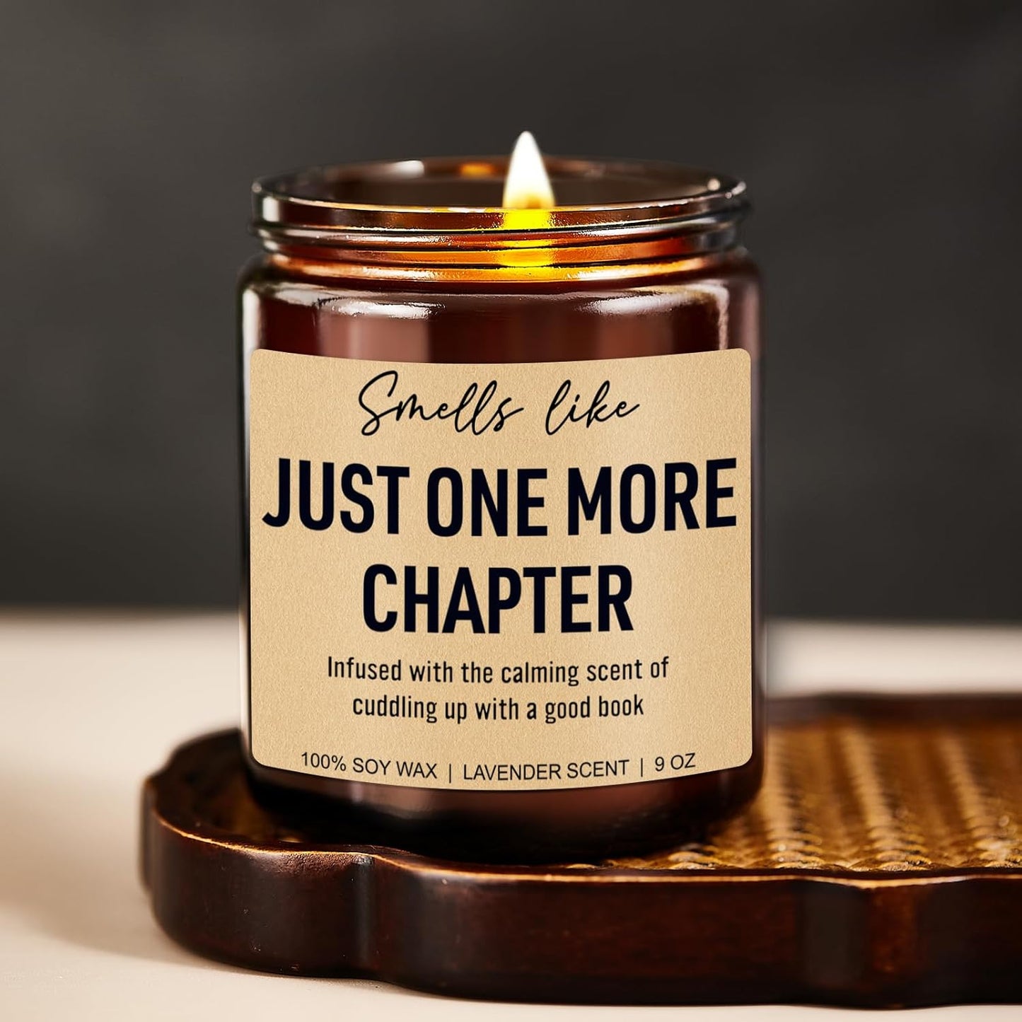 Funny Scented Candle, Book Lovers Gifts, Reading Accessories - Mothers Day, Birthday Gifts for Book Lovers Women, Men, Readers, Librarian, Bookworm, Nerd - Bookish Club Presents - 9 oz