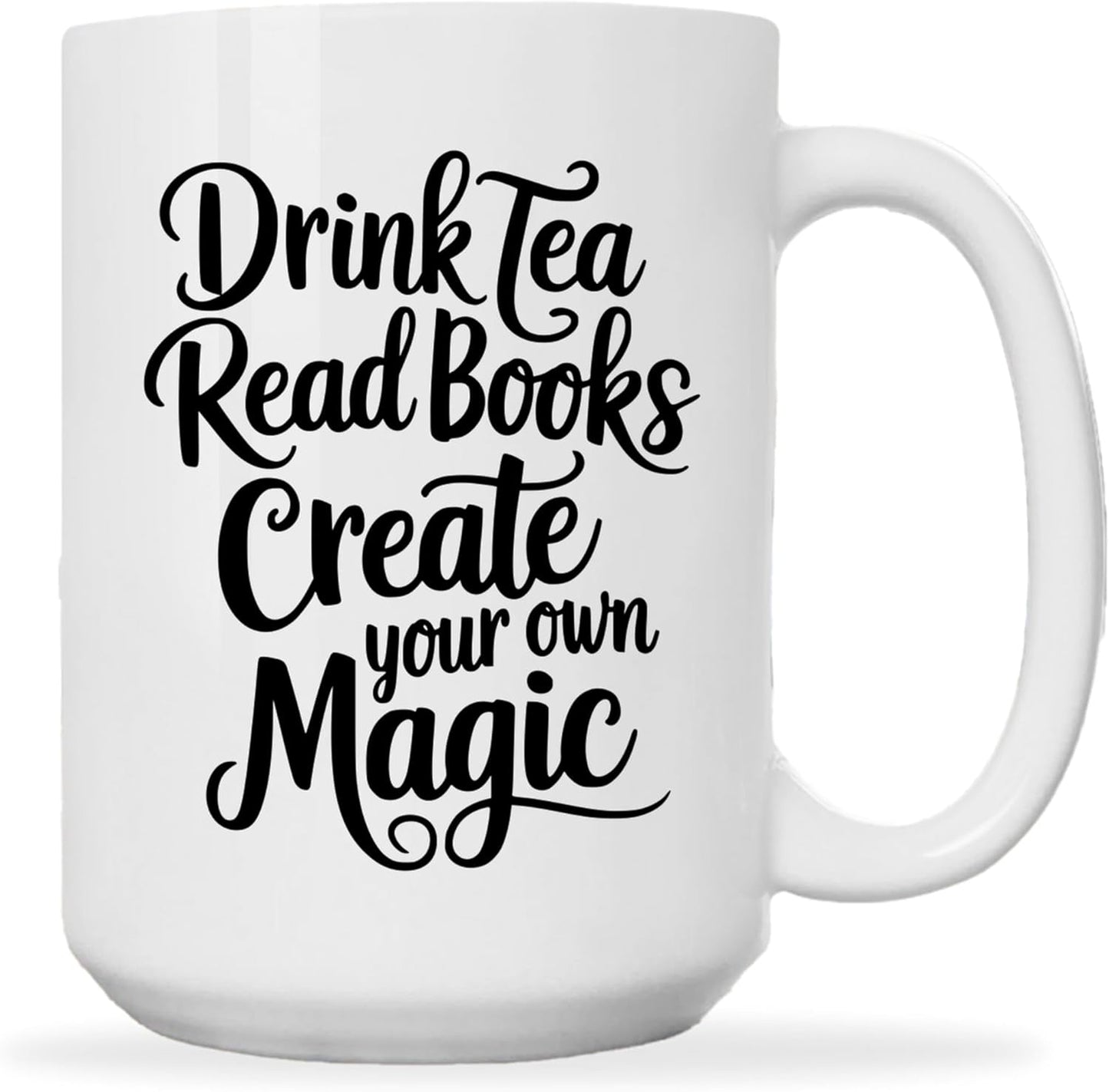 Book Lovers Coffee Mug 15oz White -Tea - Gift for Book Club Bookworm Bookish Reading Nerdy Avid Readers Women