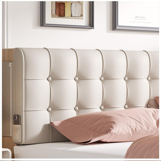 Headboard Pillow Twin Size Tufted Upholstered Headboard Cushion with Removable Cover Linen Bed Backrest Bolster Pillow for Sitting Up in Bed Reading or Rest Rectangular Support Pad for Bedroom Dorm