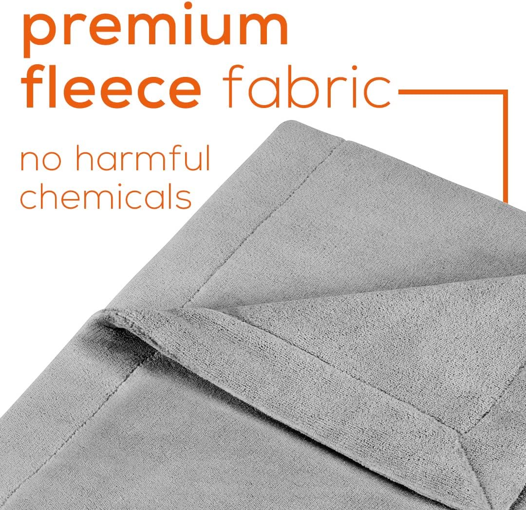 Beurer HD71 Heated Electric Blanket | Cozy-Soft Fleece Throw, Auto shut-off, 50” x 60” in (Adult Size) | Portable Heating Blanket for Bed, Desk & Office | with Control | Perfect for Home & Travel