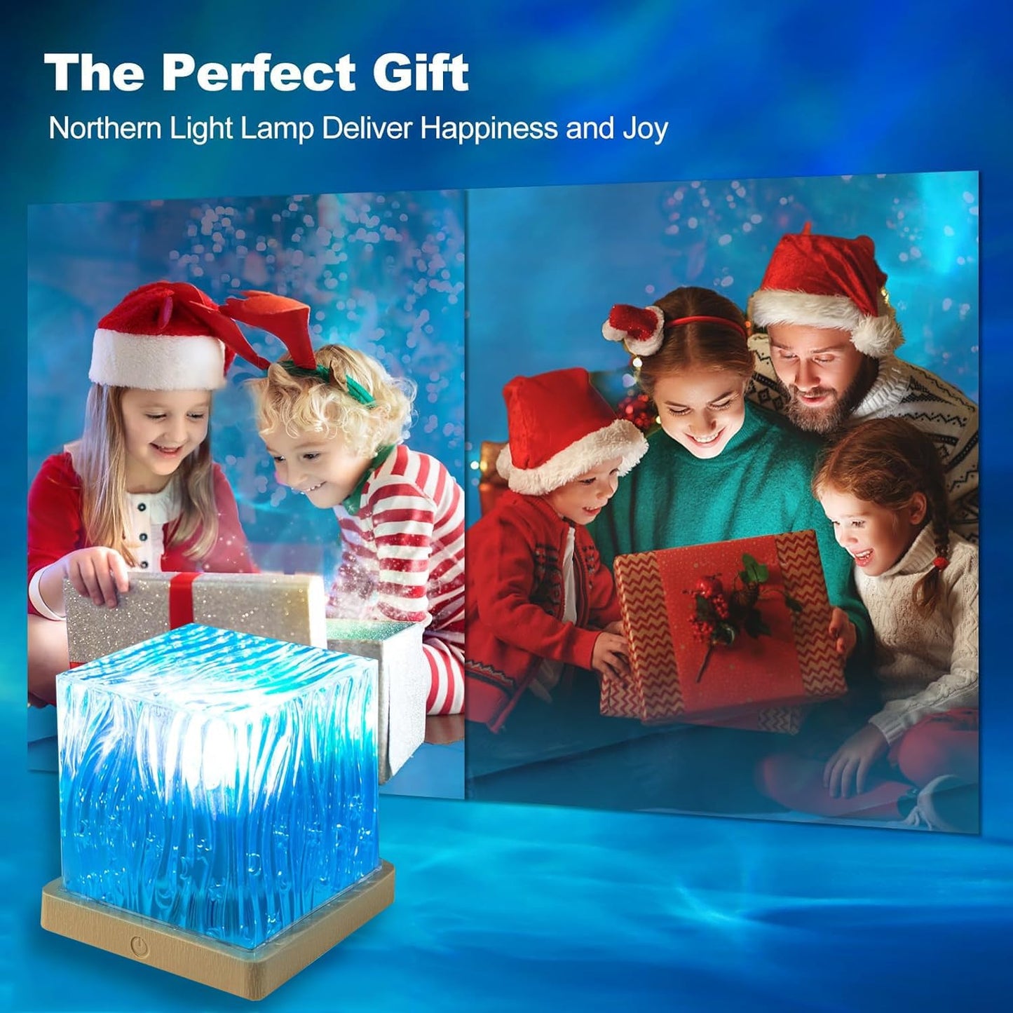 Northern Lights Projector, 16 Colors Rechargeable Aurora Light Projector & Mood Lighting Galaxy Lamp, App Remote Night Light for Bedroom, Gift for Teenage Girls Room Decor (Battery)