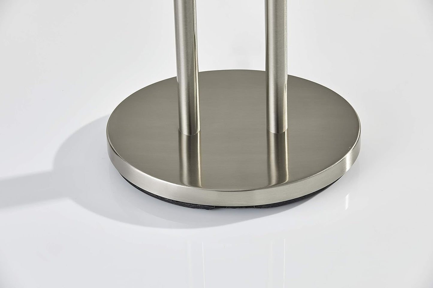 Adesso 4015-22 Duet 27" Table Lamp, Satin Steel, Smart Outlet Compatible