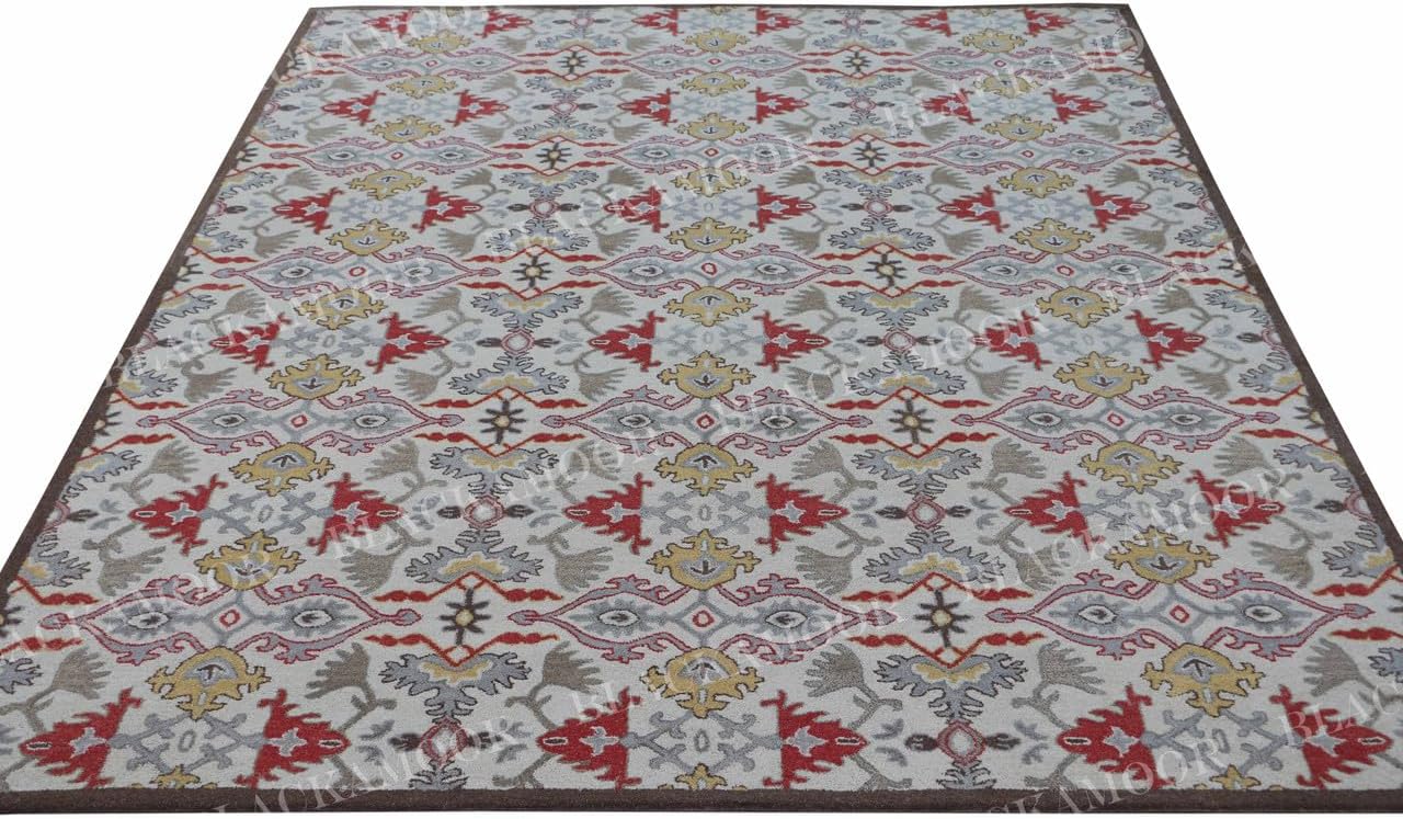 Dolphin Multi Handmade Tufted Wool Area Rug