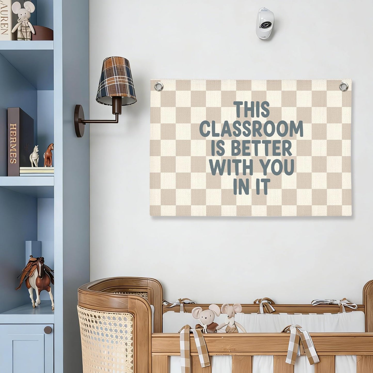 Boho Classroom Decor,Classroom Must Haves, Welcome Sign Canvas Banner Wall Hanging Banner Flag, Positive Affirmations Back To School This Classroom Is Better With You In It 30x20 inchs