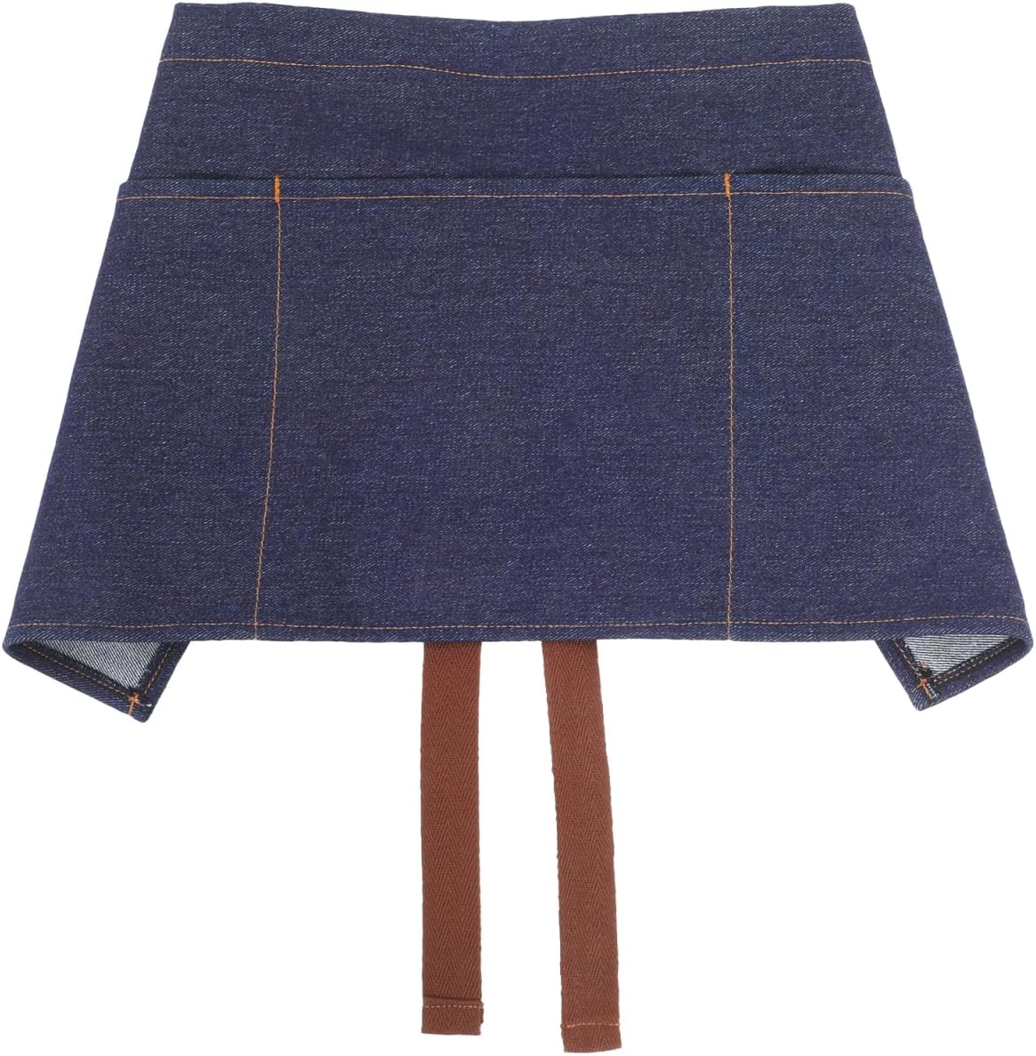 DOITOOL Unisex Server Apron with 3 Pockets, Waitress Waiter Waist Short Half Aprons for Men Women Cooking Dishwashing Cleaning Painting Gardening Barbecue