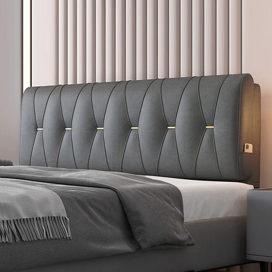 Headboard Cushion Wedge Reading Pillow Body Positioning Pillow Back Support for with Removable Cover(Size:No headboard 35.4"/90cm,Color:A)