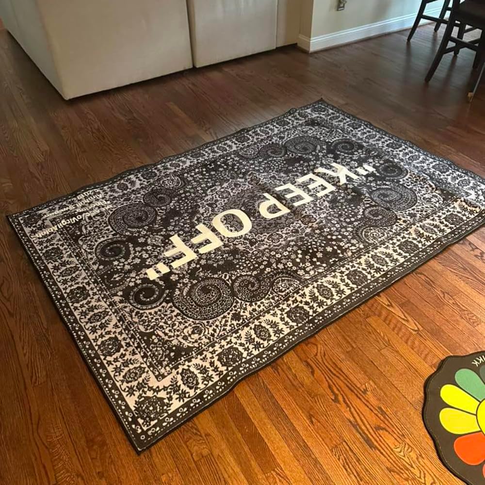 KEEP OFF Rug - Cashew Flower Classic Paisley Cashmere Area Rug - Hypebeast Home Decor Carpet - 31.5 * 47in (80 * 120cm) Kitchen Mat/Bedside Mat/Entryway - Artistic Premium Floor Mat