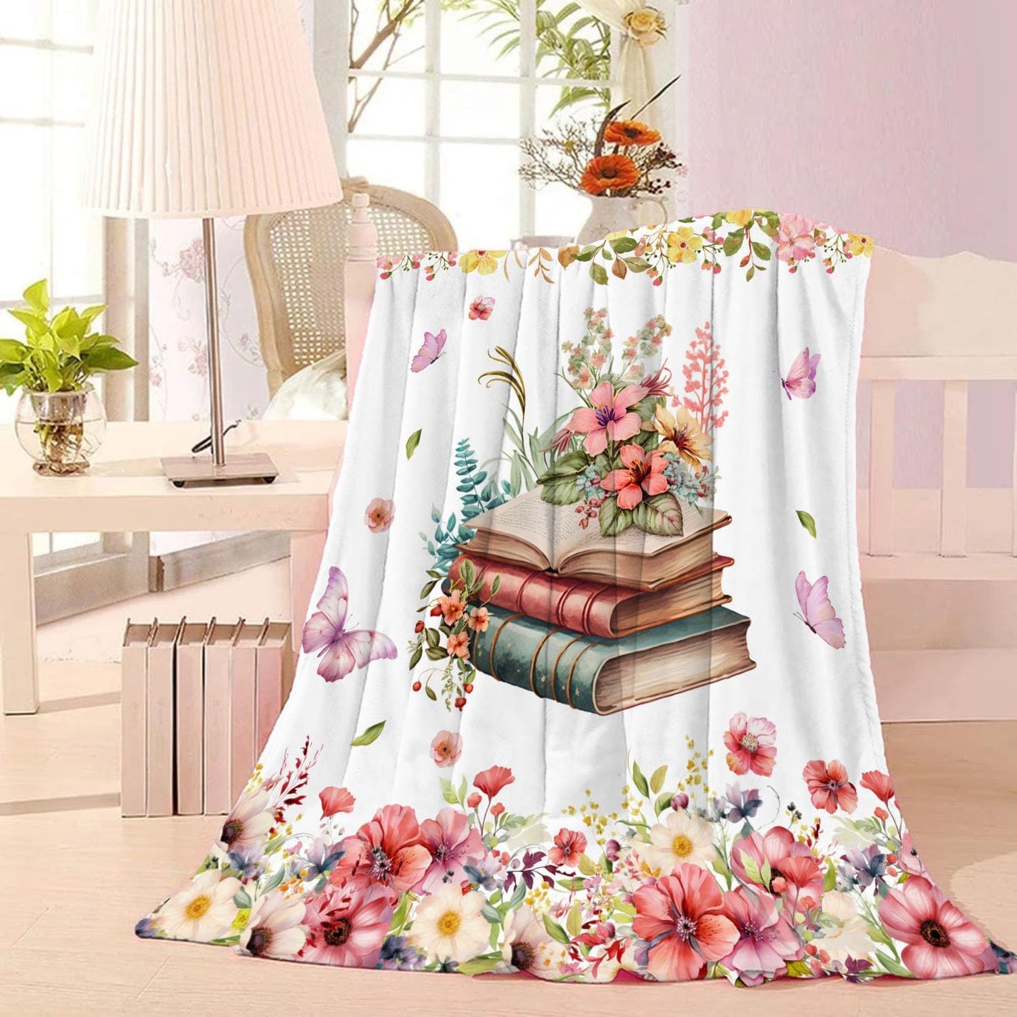 Book Lovers Blanket for Book Lovers,Super Soft Throw Blanket for Girl Gift Ideas