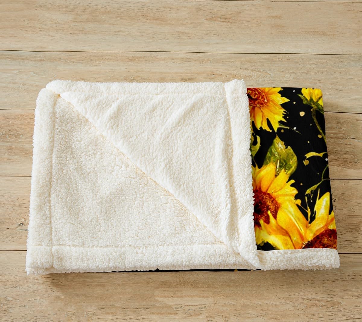 Feelyou Girls Sunflowers Throw Blanket Sea Turtle Sherpa Blanket for Bed Sofa Couch Kids Bedroom Floral Ocean Marine Reptile Decor Fleece Throw Blanket Sunflower Tortoise Plush Blanket Throw 50"x60"