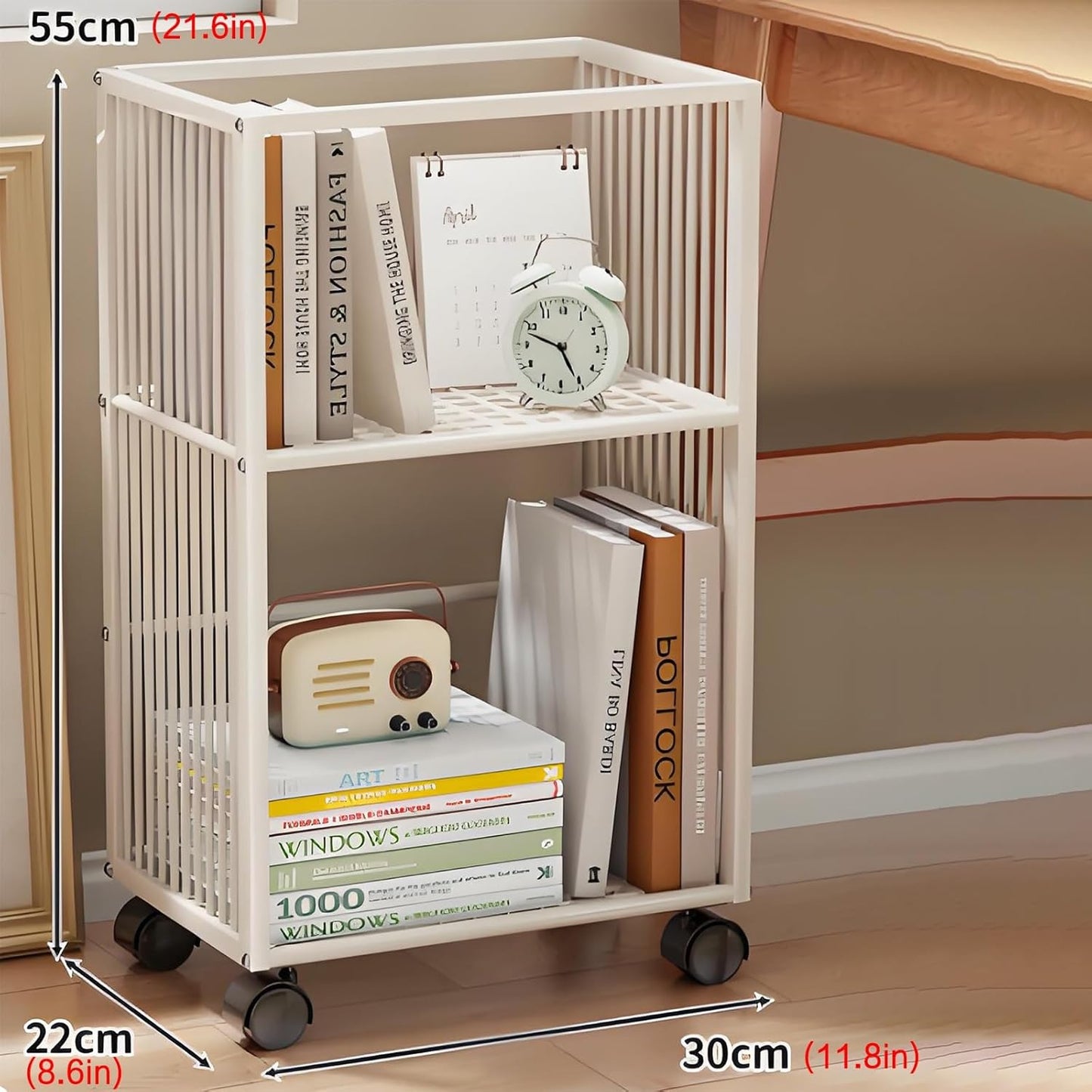 Bookshelf,spinning Bookshelf,metal Bookshelf,rotating Book Shelf,unique Bookshelf,book Shelves,bookshelf With Storage,Suitable For Living Room, Bedroom, Study, Living Room Corner, Balcony(Gold)