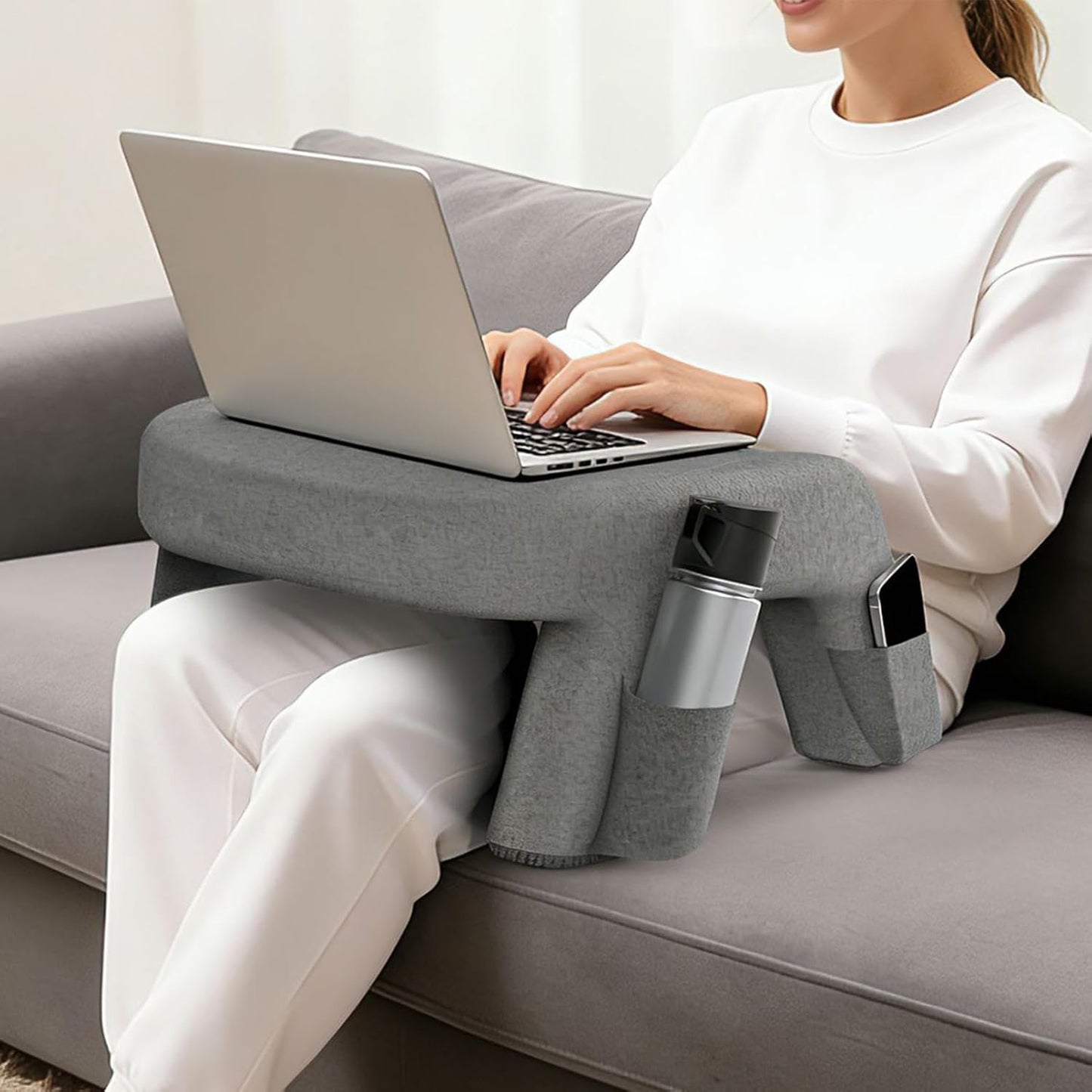 Reading Pillow for Bed,Large Washable Arm Support Cushion | Bed Cushion Laptop Pillow for Lap,for Working Crocheting Playing Game Sitting Floor Couch Book Laptop Tablet Computer