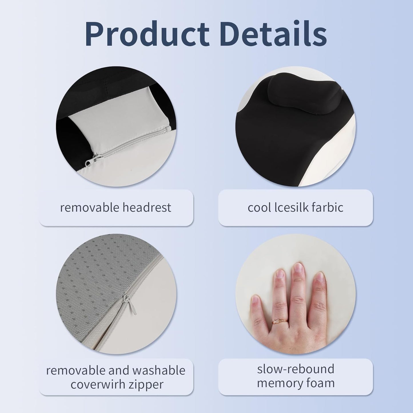 Reading Prone, Ergonomic Back Support Pillow for Bed Sitting Up Prone Pillow Face Down Sleep,Resting,Relaxing Back Pain Relief, with Washable Cover