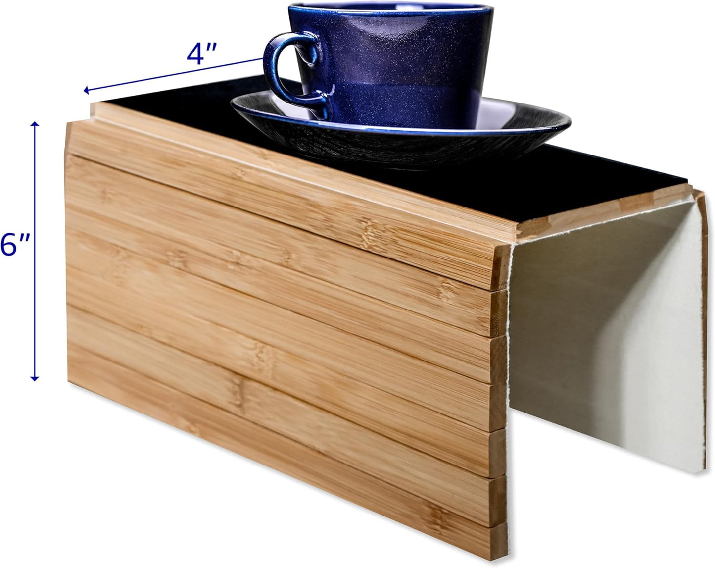 Trademark Innovations Sofa Arm Tray Couch Table Tray Couch Arm Cup Holder Couch Caddy with Cup Holder