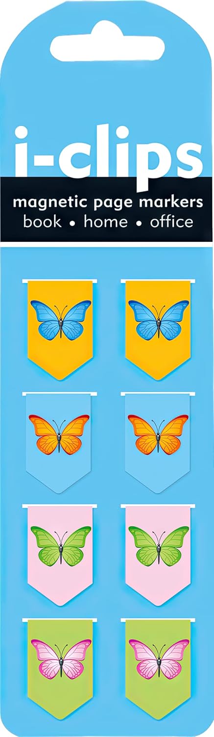Butterflies i-Clips Magnetic Bookmarks