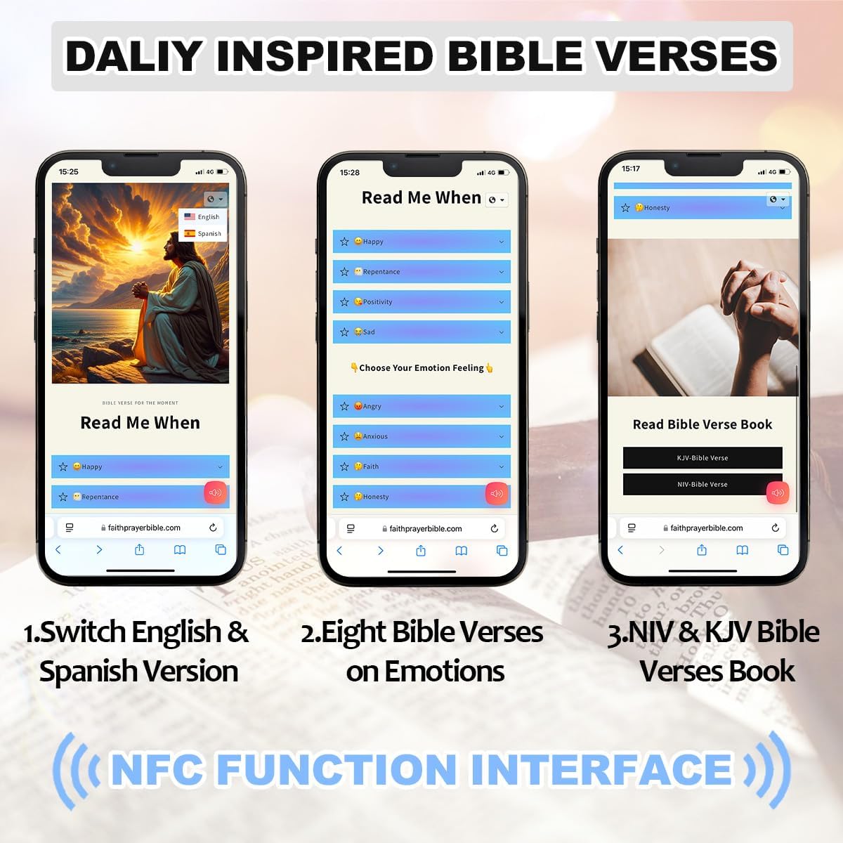 Bible Bookmark and Pen Gift Set with NFC – Inspirational Metal Bookmark with Scripture Verses, Engraved Ballpoint Pen, Gift Box, Christian Gift for Women Men Teachers Colleagues Friends