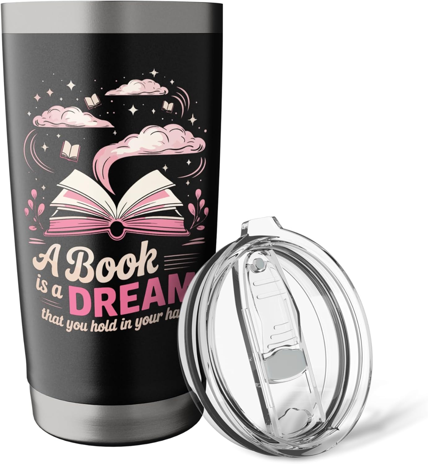 Book Reading A Book Is A Dream That You Hold In Your Hands Stainless Steel Insulated Tumbler