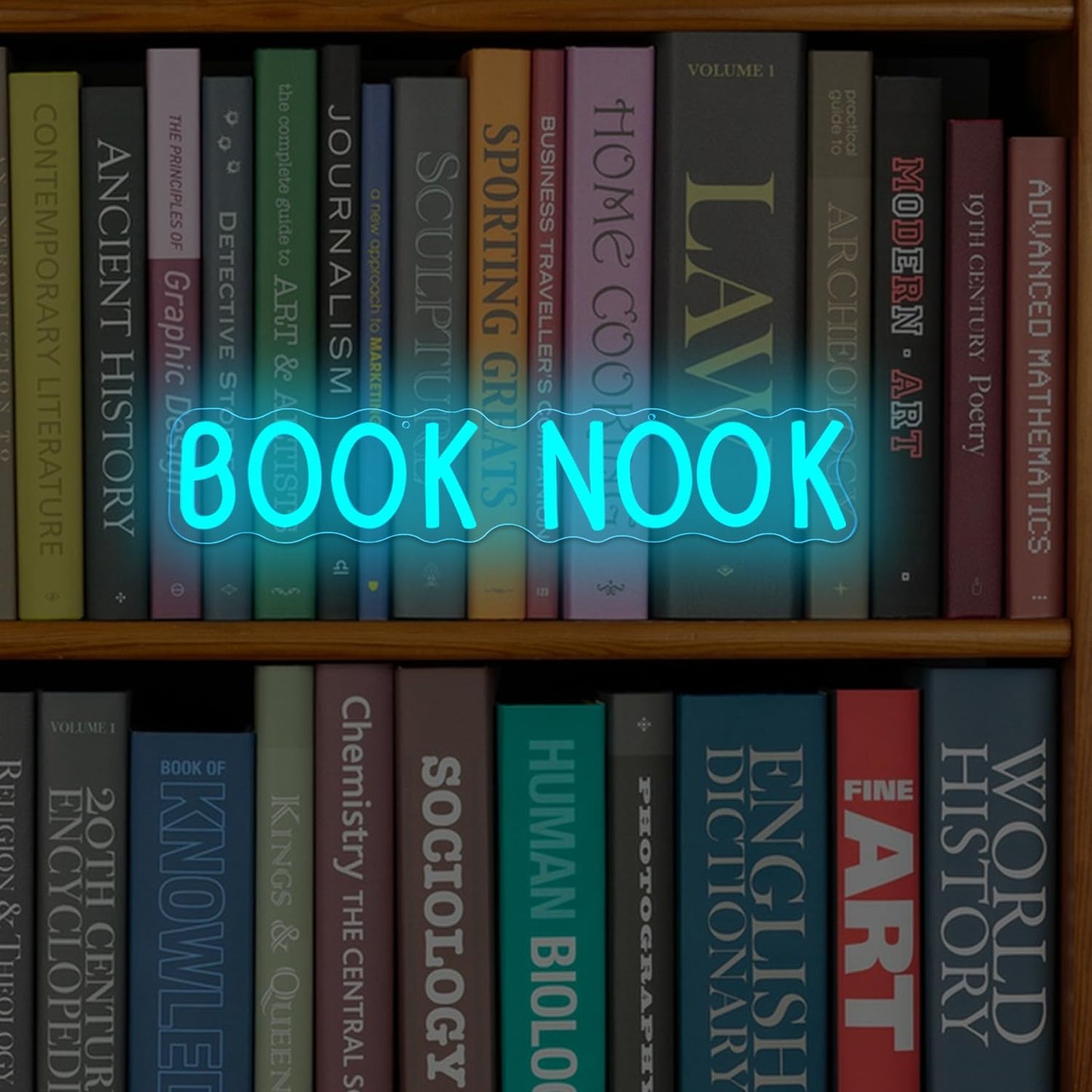 Book Nook Neon Sign Dimmable Reading Neon Light for Library Led Book Themed Decor Reading Corner Light Up Sign Library Lamp for Lover Reader Gifts