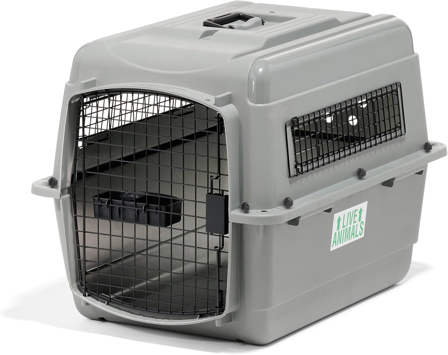 Petmate Sky Kennel - For Air and Travel, Airline Compliant Dog Crate for Pets up 15-30 lbs, Heavy Duty Dog Kennel, Made in the USA- 28 Inches