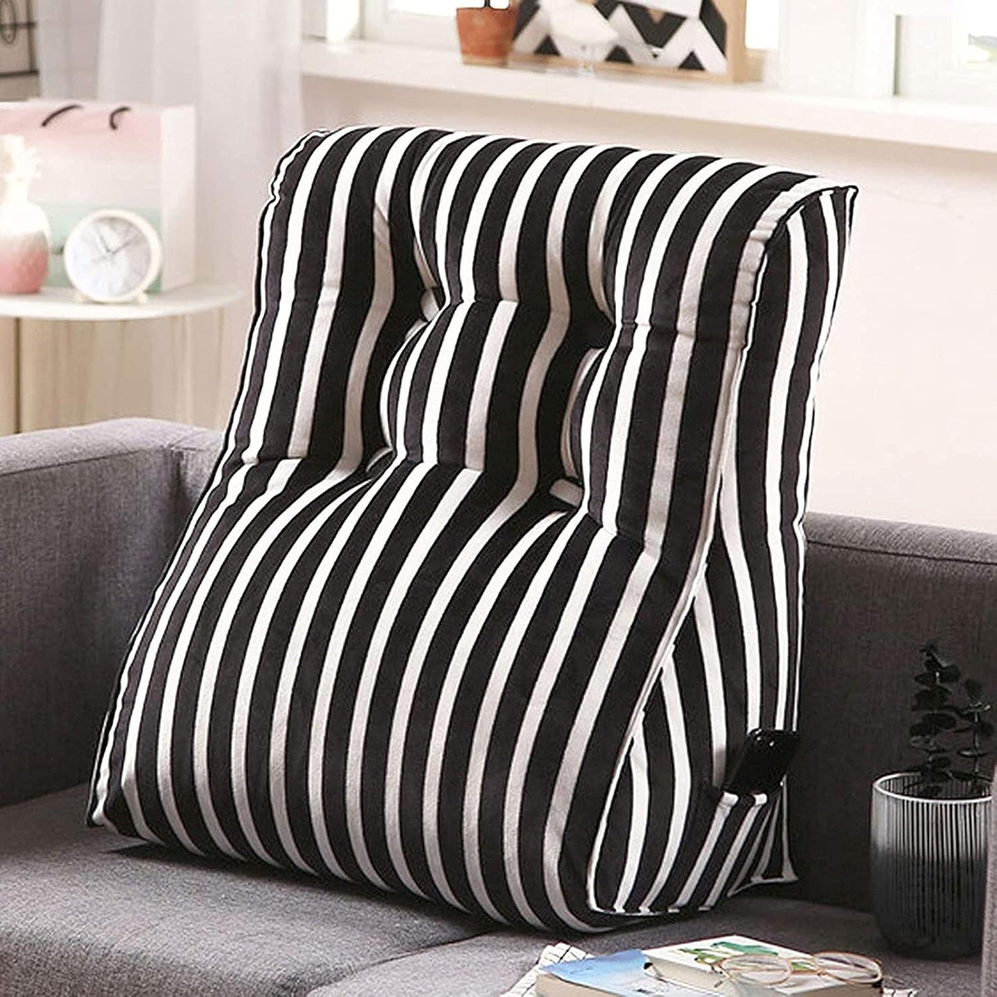 Wedge Pillow Body Throw Reading Pillows ?Bed Backrest Daybed Pillow Filled Triangular Soft Headboard Wedge Cushion Bed Backrest Positioning Support