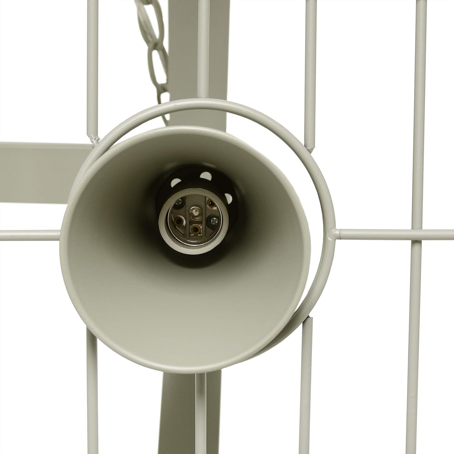 Elegant Designs PR1000-SLT Home Collection 2 Light Kitchen Pot Rack with Downlights, Slate Gray